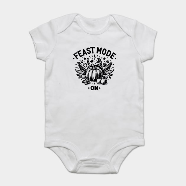 Feast Mode On Baby Bodysuit by Frank Ring